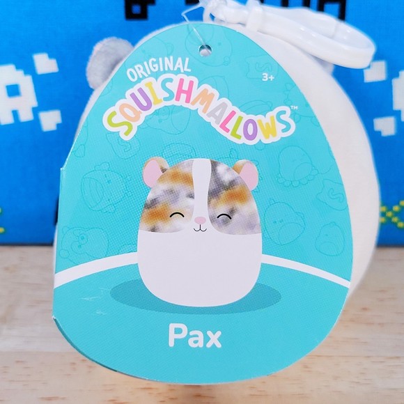 Squishmallow Pax the Hamster 3.5" Clip UltraSoft Stuffed Animal Toy Plush NWT - Picture 9 of 11